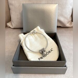 Pandora Mesh bangle bracelet (Silver)